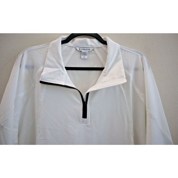 Athleta 587894 Women's Sz Large White Boundless Lightweight Popover Jacket - Picture 4 of 10